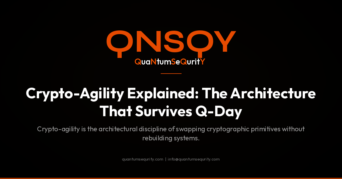 Crypto-Agility Explained: The Architecture That Survives Q-Day - QNSQY post-quantum encryption guide