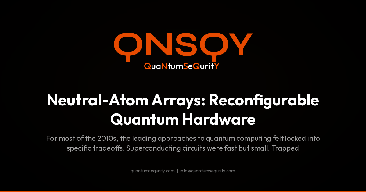 Neutral-Atom Arrays: Reconfigurable Quantum Hardware - QNSQY post-quantum encryption guide