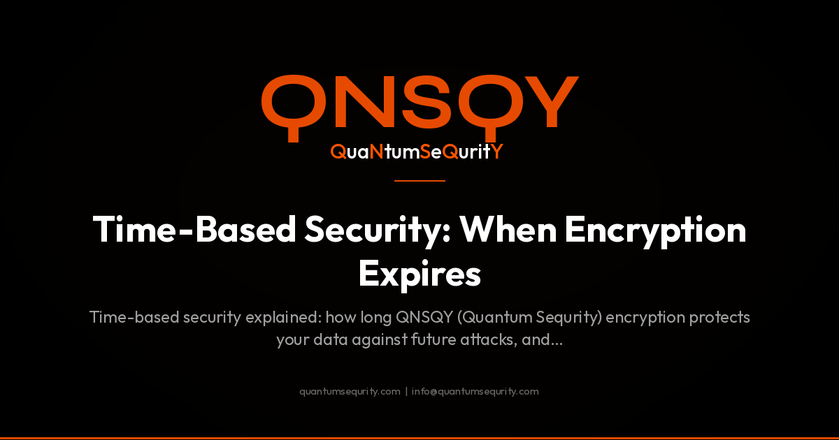 Time-Based Security: When Encryption Expires - QNSQY Blog